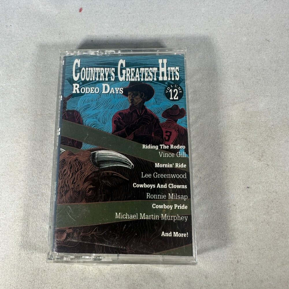 Countrys Greatest Hits Rodeo Days Volume 12 Cassette 1991 Priority Records
